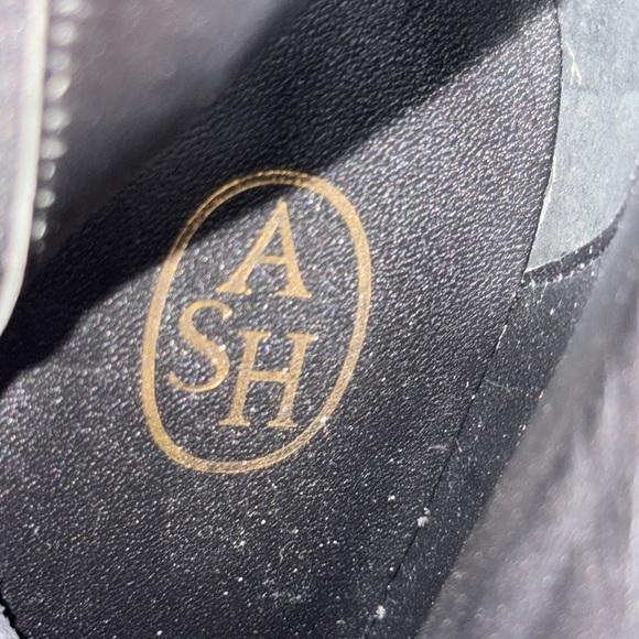 ASH Chloe black suede ankle boots heels platform zip up Sz 37 EU 6 1/2 - 7 US - Picture 8 of 8